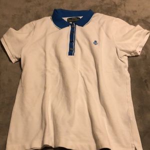 Ralph lauren active polo blue white vintage XL